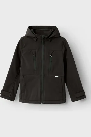 NAME IT Outdoorjacke »NKNALFA08 SOFTSHELL JACKET SPORT FO NOOS«, mit Kapuze