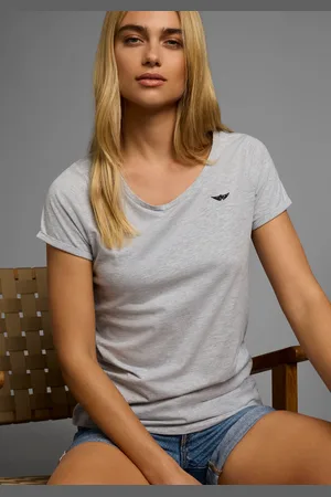 ARIZONA T-Shirt, Kurzarm, figurbetont, Basic-Stil, aus Baumwollmischung