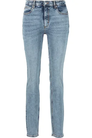 HUGO BOSS Skinny-fit-Jeans »Jackie Mid Rise Mid Waist, mittlere Leibhöhe Premium Denim Jeans«, mit Gürtelschlaufen