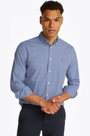 Tommy Hilfiger Businesshemd »FLEX POPLIN GINGHAM RF SHIRT«, mit Karomuster