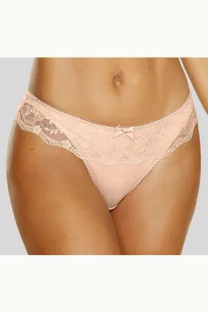 Lascana String, mit breitem Bund aus blumiger Spitze, Dessous