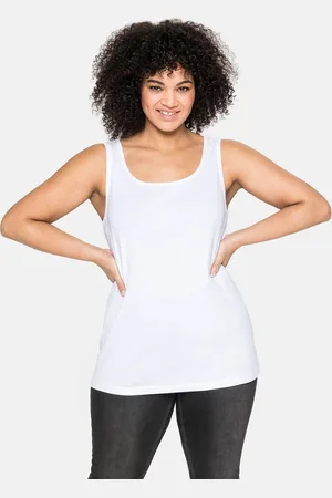 Sheego Tanktop »Tanktop aus reiner Baumwolle«