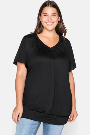 Sheego T-Shirt »T-Shirt mit Flügelärmeln«