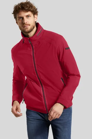 Bugatti Blouson, mit Kapuze, mit Strickeinsätzen am Ärmelsaum