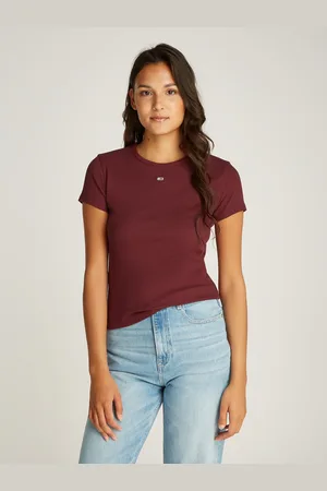 Tommy Hilfiger T-Shirt »TJW SLIM ESSENTIAL RIB SS«, mit gerippter Struktur