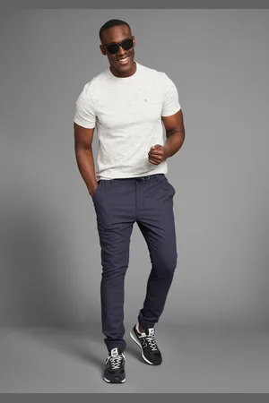 DELMAO Leinenhose, Leinenhose mit Kordelzug