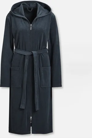 Palmers Zip Robe - Bademantel - Darkblue