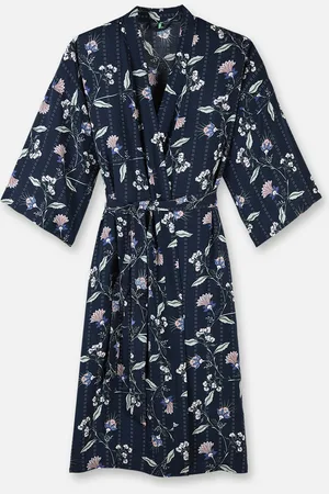 Palmers Wildflower Dream - Morgenmantel - Darkblue