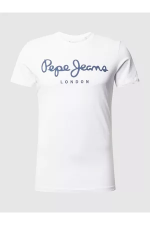 Pepe Jeans Herren Shirts - Slim Fit T-Shirt mit Logo