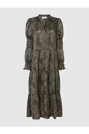 Neo Noir Damen Bedruckte Kleider - Maxikleid mit Allover-Muster Modell 'Rexi