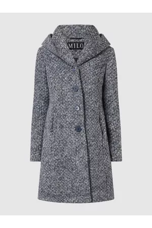 Milo Coats Damen Bouclé-Mäntel - Wollmantel aus Bouclé