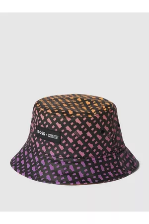 HUGO BOSS Bucket Hat mit Allover-Label-Muster - x Khaby 2.0