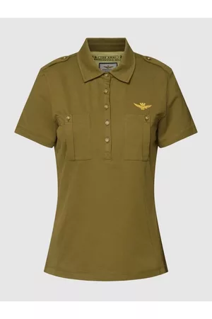 Aeronautica Militare Poloshirt mit Label-Stitching