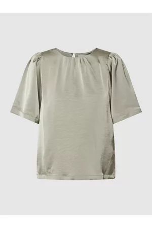Neo Noir Damen Shirts - Blusenshirt mit Raffungen Modell 'Florina Heavy Sateen