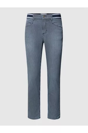 Angels Damen Cropped Jeans - Jeans mit Streifenmuster Modell 'Ornella