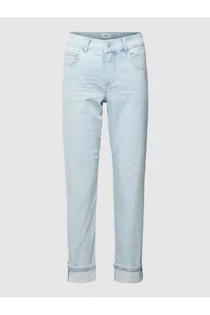 Angels Damen Stretch Jeans - Jeans mit Stretch-Anteil in 7/8-Länge Modell 'CICI CROPPED CHAIN