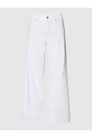 Angels Damen Cropped Jeans - Jeans im 5-Pocket-Design Modell 'LINN FRINGE