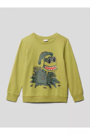 NAME IT Jungen Sweatshirts - Sweatshirt mit Motiv-Print Modell 'VILDAR', Größe 92