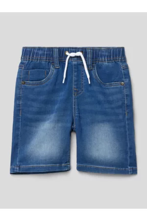 NAME IT Jungen Shorts - Jeansshorts mit Label-Detail Modell 'RYAN', Größe 92