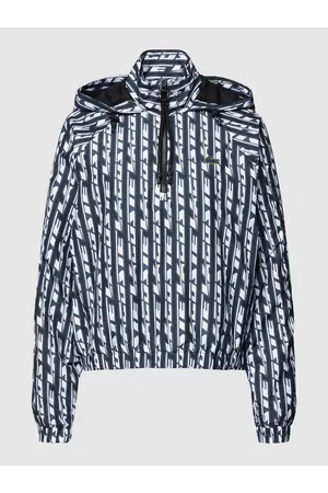 Lacoste Damen Jacken - Jacke mit Allover-Label-Print und Stehkragen, Größe 34