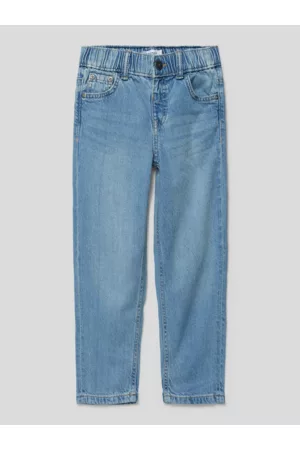 NAME IT Jungen Tapered Jeans - Tapered Fit Jeans mit Label-Detail Modell 'SYDNEY', Größe 92