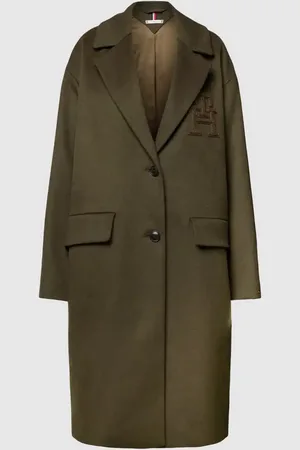 Tommy Hilfiger Relaxed Fit Mantel mit Reverskragen in , Größe 42