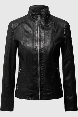 Cabrini Lederjacke mit variablem Stehkragen in , Größe 38