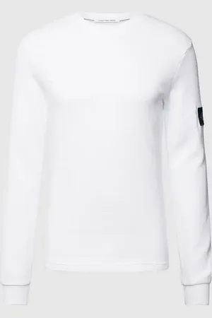 Calvin Klein Longsleeve aus Baumwolle mit Strukturmuster Modell 