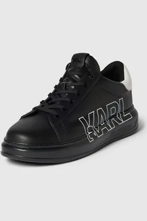 Karl Lagerfeld Sneaker aus Leder mit Label-Print in , Größe 43