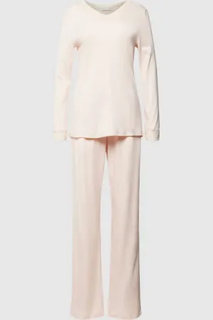 Hanro Pyjama mit Spitzenbesatz in , Größe XS