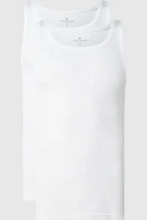 TOM TAILOR Tanktop aus Baumwolle im 2er-Pack in , Größe XL