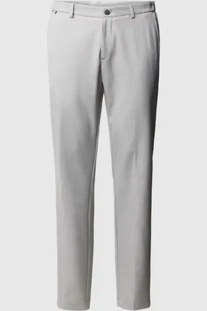 HUGO BOSS Slim Fit Stoffhose mit Bügelfalten in , Größe 50