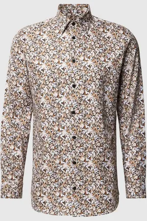 SELECTED Slim Fit Freizeithemd mit Allover-Muster Modell 