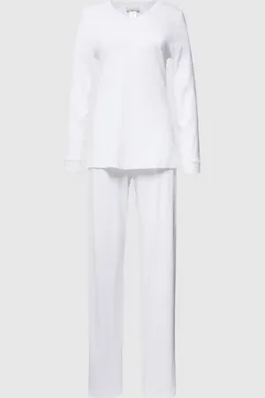 Hanro Pyjama mit Spitzenbesatz in , Größe XS