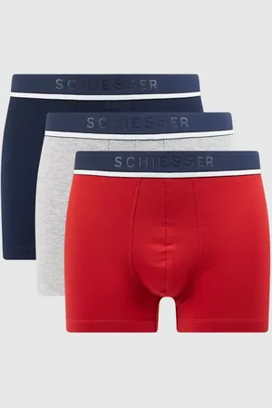 Schiesser Trunks mit Stretch-Anteil im 3er-Pack in , Größe S