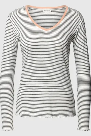 TOM TAILOR Longsleeve mit Streifenmuster in , Größe M