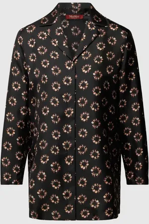 Max Mara Bluse aus Seide mit verdeckter Knopfleiste Modell 