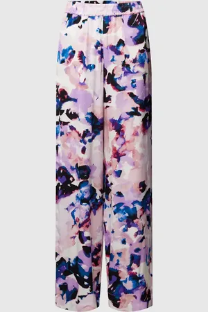 SELECTED Stoffhose aus reiner Viskose mit Allover-Muster Modell 