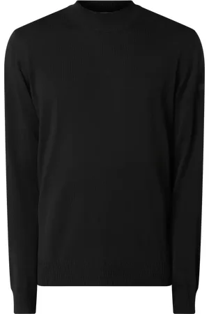 Maerz Pullover aus Merinowolle mit Stehkragen in , Größe 48