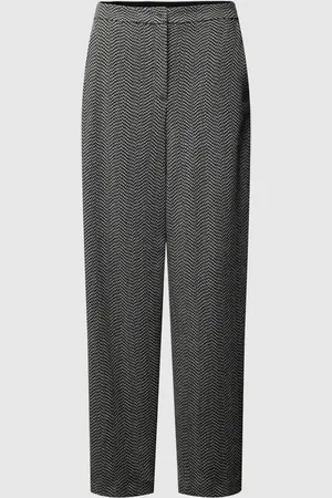 Emporio Armani Marlenehose mit Viskose-Anteil und Allover-Muster in , Größe 44