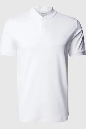 Calvin Klein Slim Fit Poloshirt mit Stehkragen in , Größe M