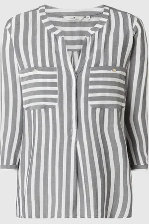TOM TAILOR Blusenshirt mit Streifenmuster in , Größe 34
