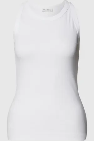 Marc O’ Polo Shaped Fit Tanktop aus Ripp-Jersey mit Rundhalsausschnitt in , Größe XS