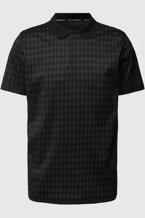 Karl Lagerfeld Regular Fit Poloshirt mit Allover-Muster in , Größe S