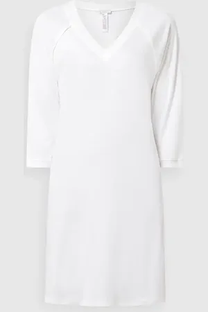 Hanro Nachthemd mit V-Ausschnitt und 3/4-Arm in , Größe XS