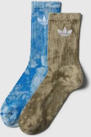 adidas Socken im 2er-Pack in Batik-Optik mit gerippten Abschlüssen in , Größe S
