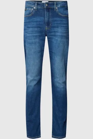Calvin Klein Slim Fit Jeans mit Label-Details in , Größe 29/32