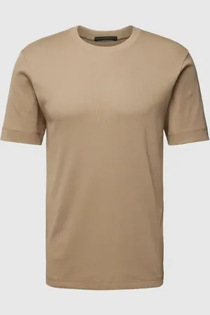 Drykorn T-Shirt mit geripptem Rundhalsausschnitt Modell 