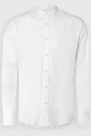 Lindbergh Slim Fit Freizeithemd mit Stehkragen in , Größe L