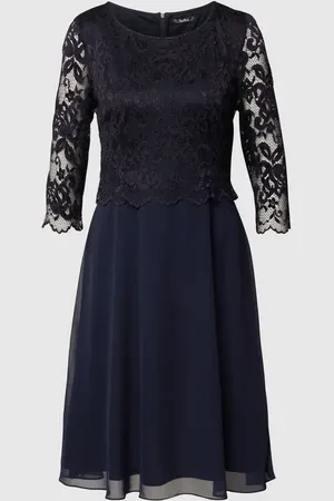 Vera Mont Cocktailkleid mit Spitzenbesatz in , Größe 42
